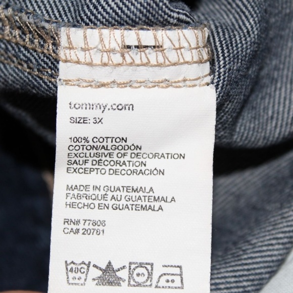 Tommy Hilfiger Embroidered Jean Jacket HW4872 - Picture 5 of 5